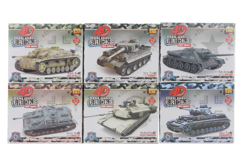 Stavebnice 4D Tank různé druhy