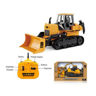 Buldozer RC na dálkové ovládání 33 cm na baterie