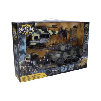 Vojenský set s figurkami tank 30 cm