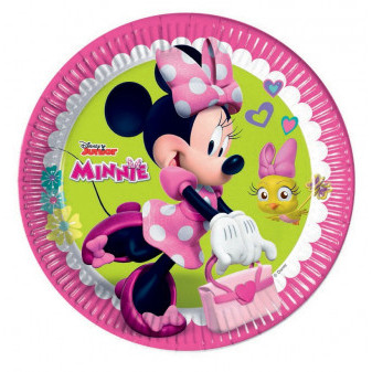 Párty talíř s motivem Minnie 23 cm 8 ks