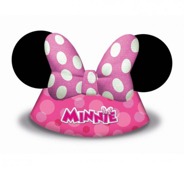 Papírové kloboučky myška Minnie 6ks