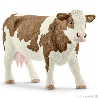 Schleich 13801 kráva simmentálská