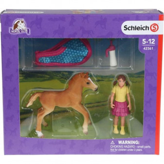 Schleich 42361 hříbě s přikrývkou