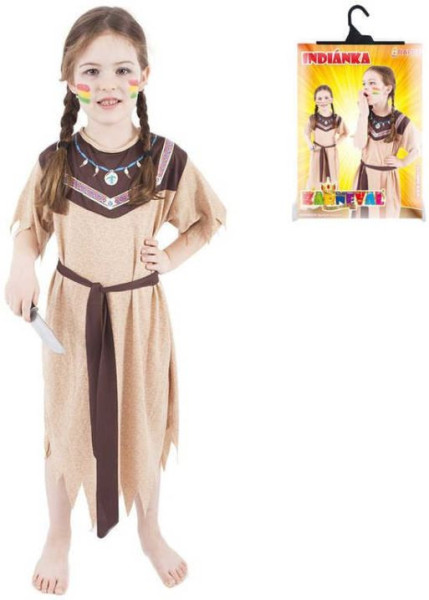 Kostým na karneval Indiánka vel. S (110-116cm)