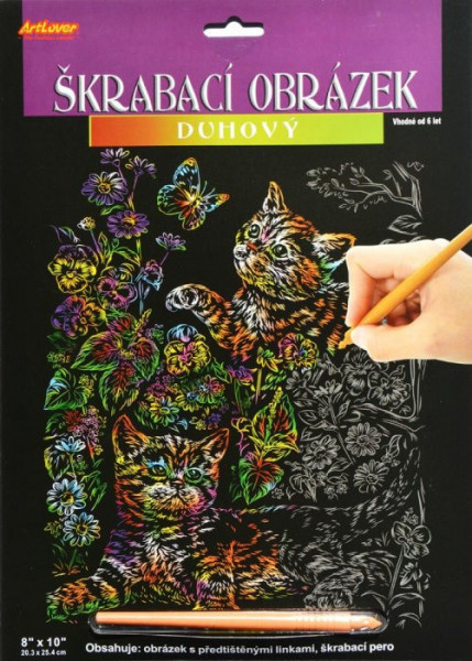 Creatoys Škrábací obrázek - kočky