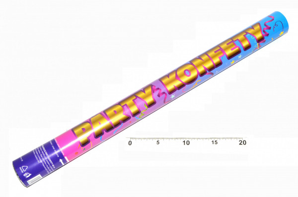 Párty konfety vystřelovací v tubě 60 cm