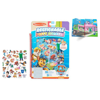 Lowlands Kniha Tlapková patrola Paw patrol se znovu použitelnými 3D samolepkami 19x28cm