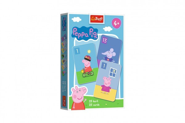 Trefl Černý Petr Prasátko Peppa/Peppa Pig společenská hra - karty v krabičce 6x9cm