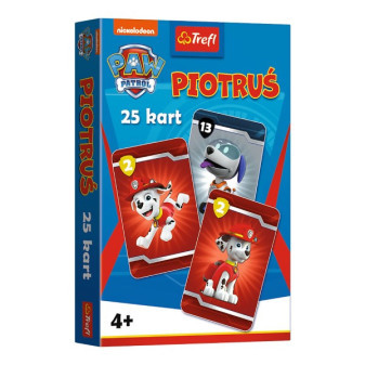 Trefl Černý Petr Tlapková patrola/Paw Patrol společenská hra - karty v krabičce 6x9x1cm