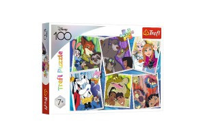 Trefl Puzzle Disney hrdinové 48x34cm 200 dílků v krabici 33x23x4cm