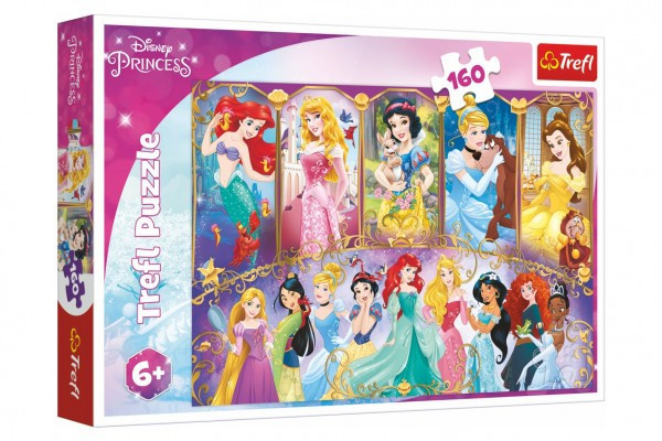 Trefl Puzzle Portréty princezen Disney 41x27,5cm 160 dílků