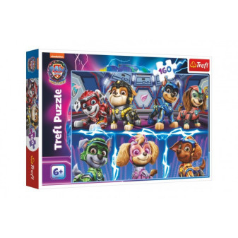 Trefl Puzzle Psí přátelé Tlapková patrola/Paw Patrol 41x27,5cm 160 dílků v krabici 29x19x4cm