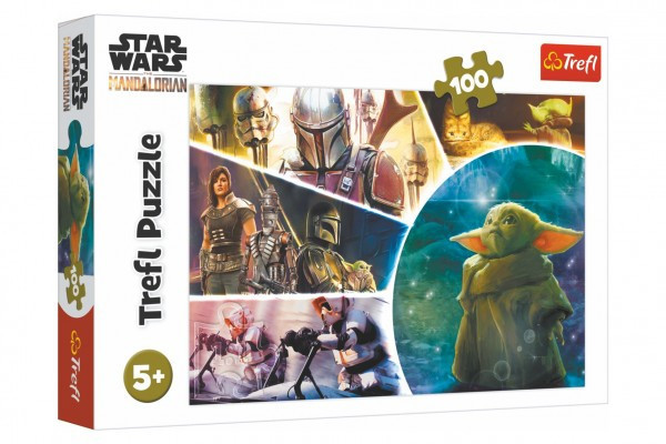 Trefl Puzzle 16413 Puzzle Star Wars/The Mandalorian 100 dílků 41x27,5cm v krabici 29x19x4cm