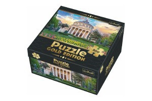 Trefl Puzzle Rumunské Atheneum, Bukurešť, Rumunsko - Zlaté vydání 500 dílků 48x34cm