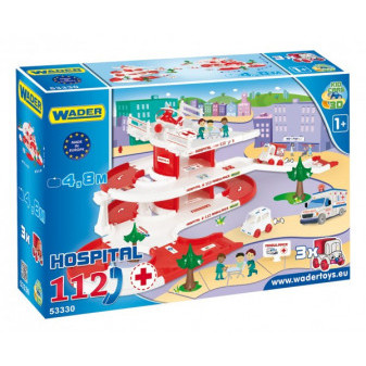 Wader 53530 Garáž + dráha Kid Cars 3D Nemocnice