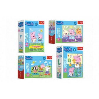 Trefl Minipuzzle miniMaxi 20 dílků Prasátko Peppa/Peppa Pig 4 druhy