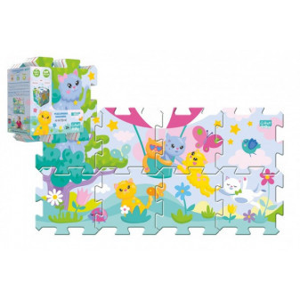 Trefl Pěnové puzzle 8ks Koťátka 32x32cm v sáčku 24m+
