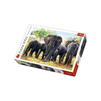 Trefl 110442 Afričtí sloni 1000 dílků