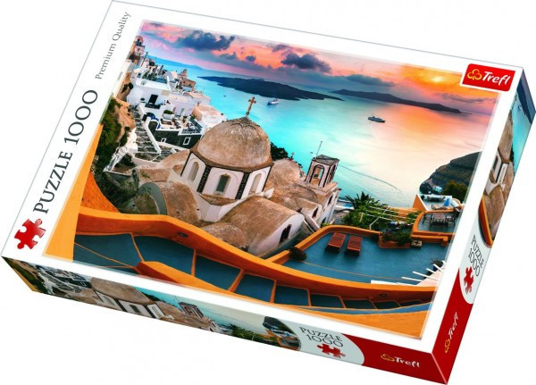 Trefl Puzzle Santorini 1000 dílků v krabici 40x27x6cm