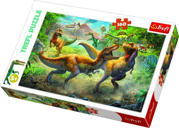 Trefl Puzzle Dinosauři/Tyranosaurus 41x27,5cm 160 dílků v krabici 29x19x4cm