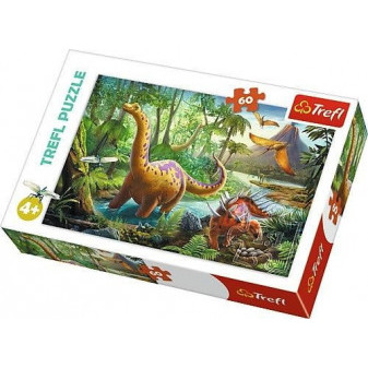 Trefl 117319 puzzle Dinosauři 33 x 22 cm 60 dílků