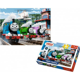 Trefl 118230 puzzle  Mašinka Tomáš Disney 27x20cm 30 dílků