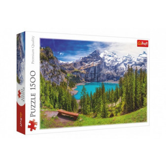 Trefl Puzzle 26166 Jezero Oeschinen Alpy, Švýcarsko 1500 dílků