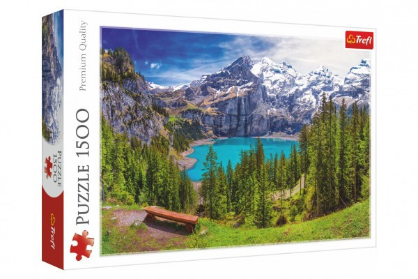 Trefl Puzzle 26166 Jezero Oeschinen Alpy, Švýcarsko 1500 dílků