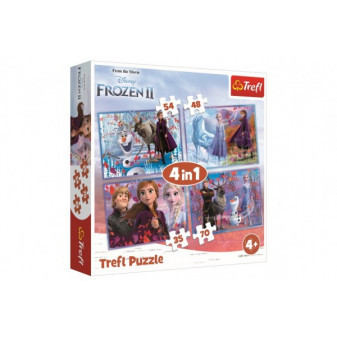 Trefl Ledové království II Frozen II puzzle 4v1