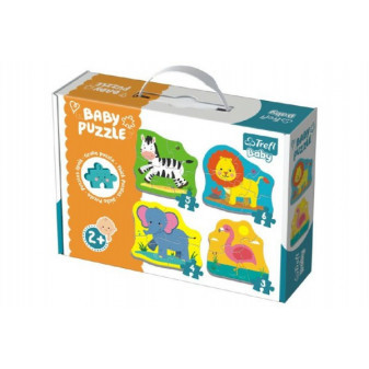 Trefl Puzzle baby Safari 4ks v krabici  24m+
