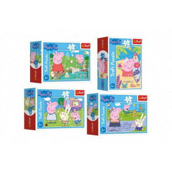 Trefl Minipuzzle 54 dílků Šťastný den Prasátka Peppy/Peppa Pig