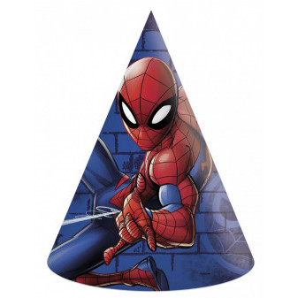Párty papírový klobouček Spiderman 6ks