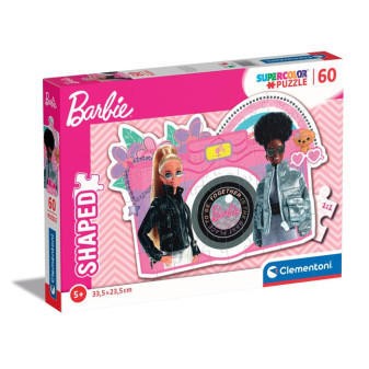Clementoni 26067 puzzle SuperColor Shaped 60 dílků Barbie