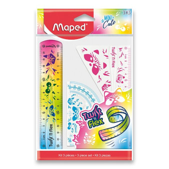Maped Pravítko Maped Twist´n Mini Cute - 3dílná sada