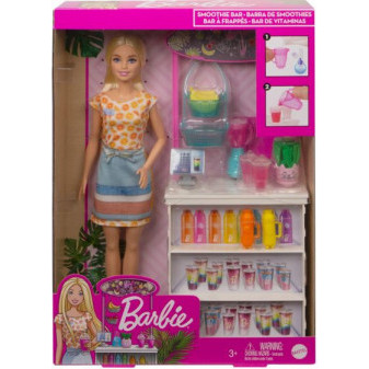 Mattel BRB Barbie Smoothie stánek s panenkou GRN75