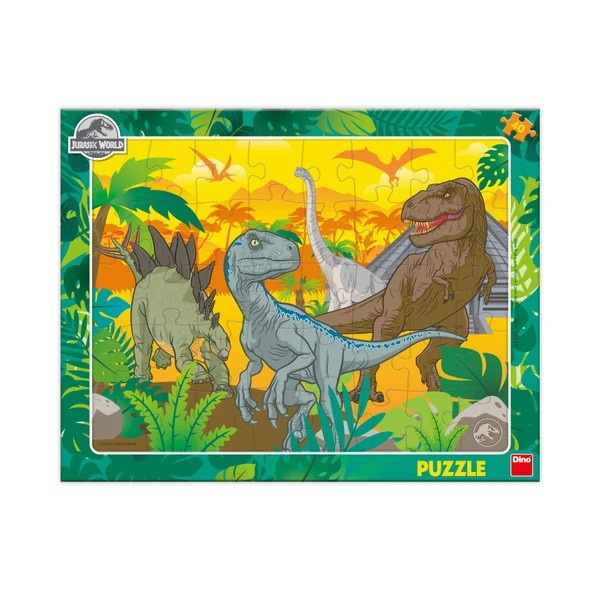 Dino Puzzle Jurský Svět 40 dílků deskové