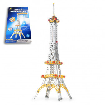 Malý Mechanik Eiffelova věž 447 dílků kovová stavebnice