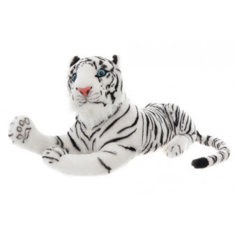 Plyšový tygr bílý 55 cm