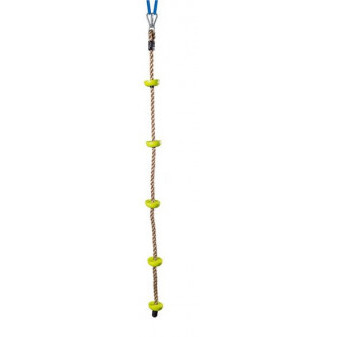 Woody Šplhací lano 200 cm s 5 stupátky