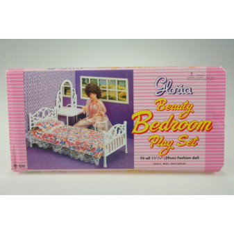 Glorie postel + toaletka pro panenky typu barbie Gloria