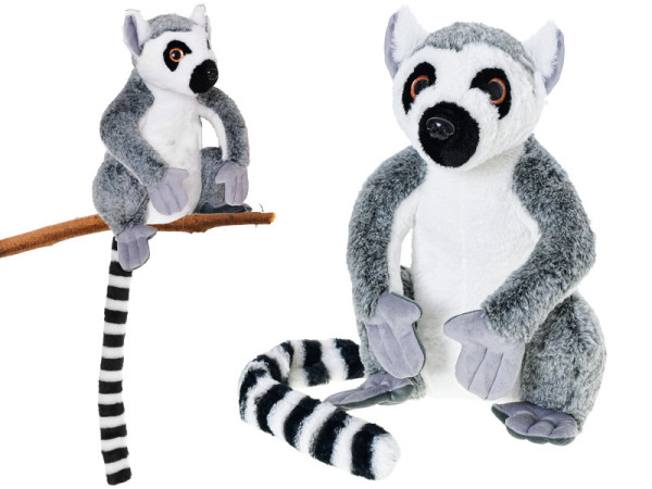 Lemur plyšový 35cm sedící 0m+ v sáčku