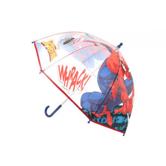Deštník Spiderman průhledný manuální