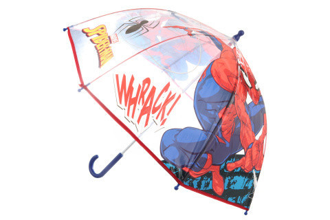 Deštník Spiderman průhledný manuální