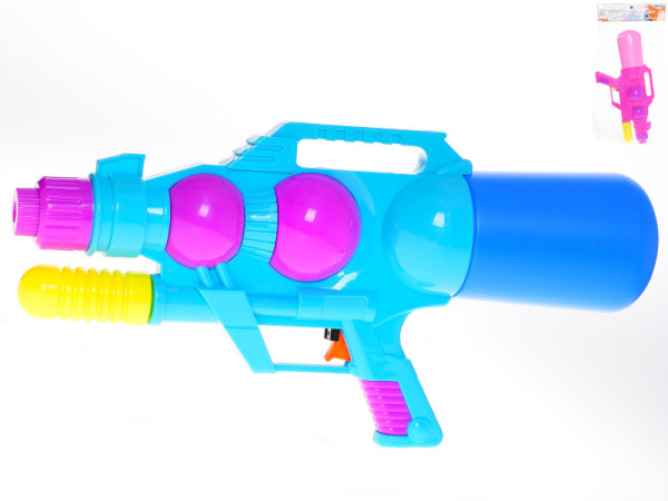 Vodní pistole 42cm s pumpou 2barvy v sáčku