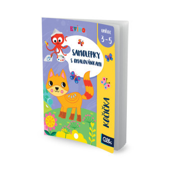 Albi Kvído - Samolepky s omalovánkami - Kočička SIM
