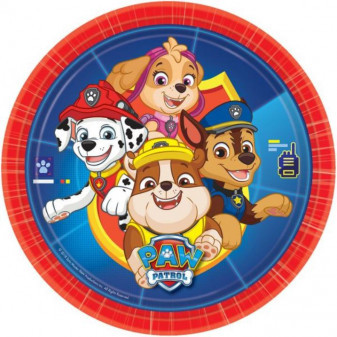 Papírové talíře Paw Patrol Tlapková patrola 23 cm - 8ks