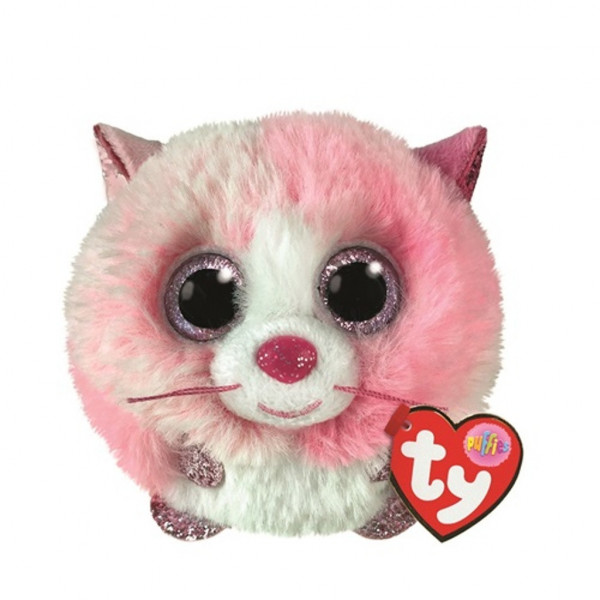 TY Beanie Boos Tia - růžová kočka 8 cm