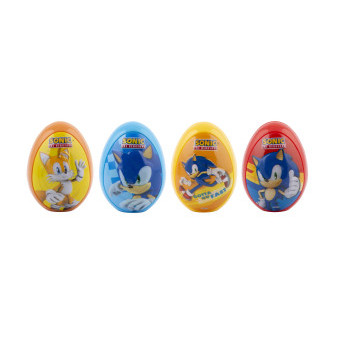 Sonic Surprise Egg - překvapení s 3D reliéfem, hračkou a cukrovinkou 10g