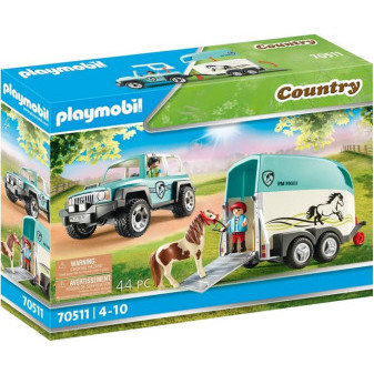 Playmobil® 70511 Country Auto s přívěsem na poníky