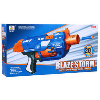 Blaze Storm pistole bubínková na pěnové náboje na baterie menší